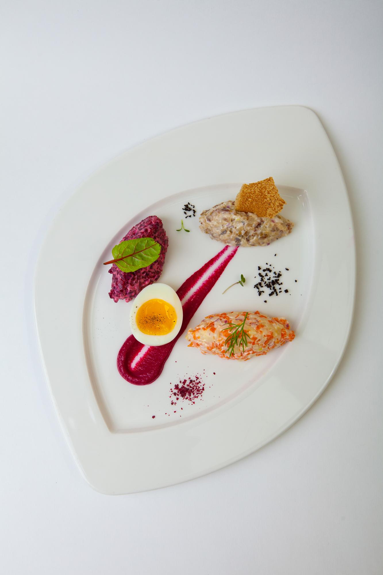 Sample plated menu for pricing section
